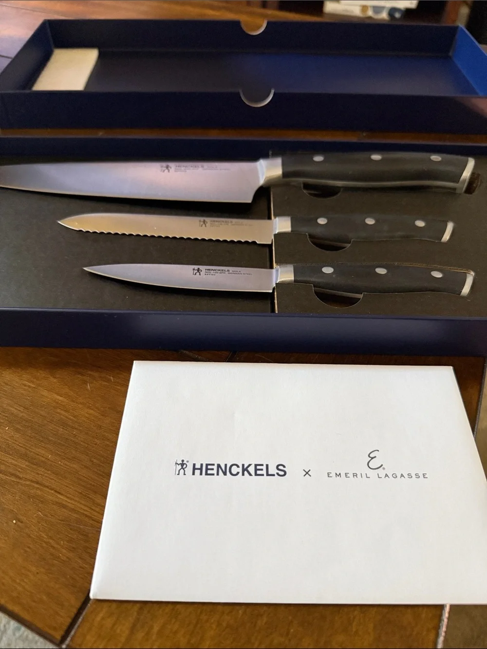 Henckels x Emeril Laguiole 3-Piece Knife Set - Black Handles